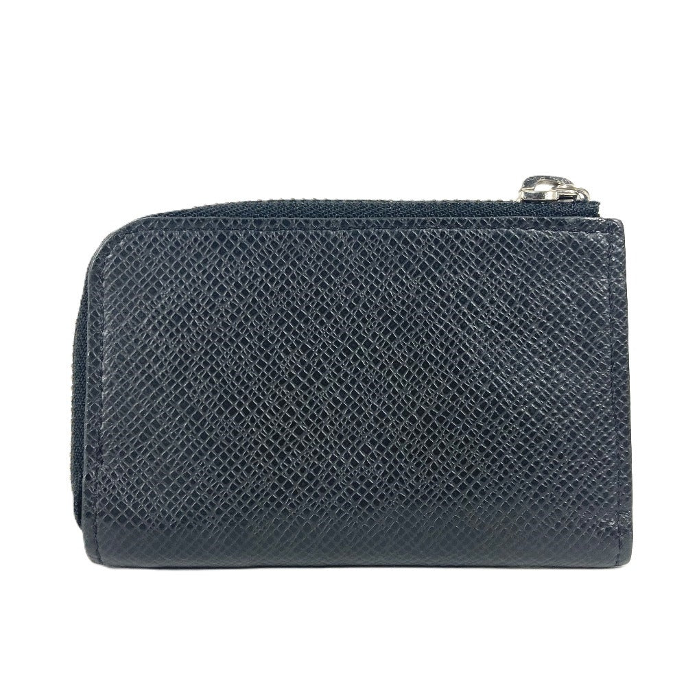 LOUIS VUITTON Coin case M63375 Taiga Leather black Taiga Portemonejour