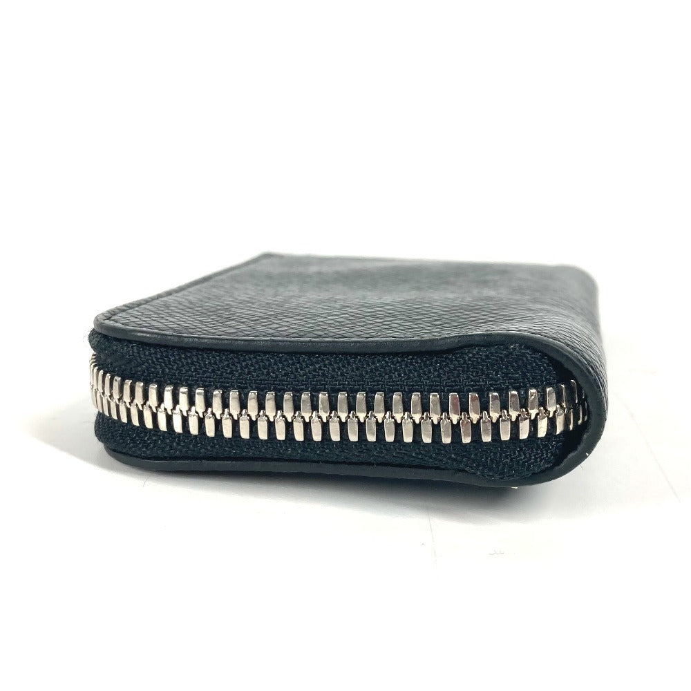 LOUIS VUITTON Coin case M63375 Taiga Leather black Taiga Portemonejour