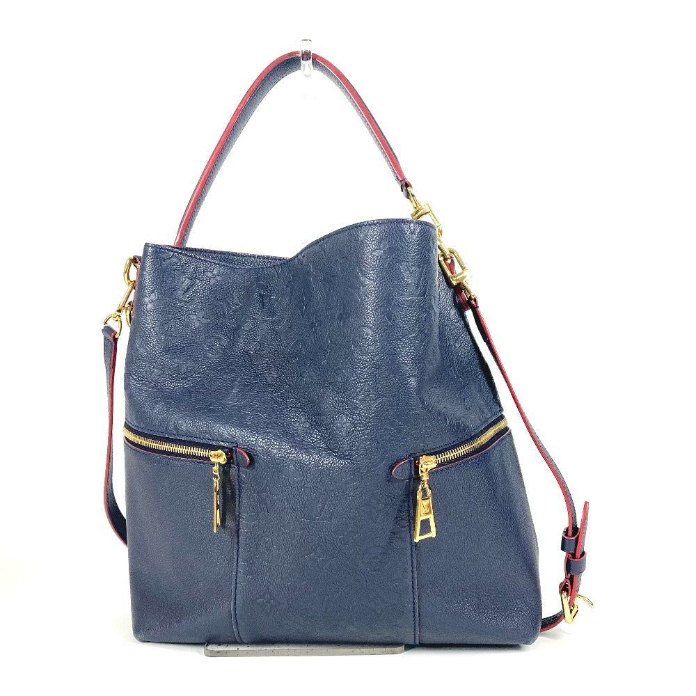 LOUIS VUITTON Shoulder Bag M44012 Monogram Ann Platt Leather Navy Monogram Ann Platt Merry Women