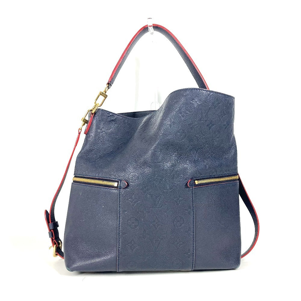 LOUIS VUITTON Shoulder Bag M44012 Monogram Ann Platt Leather Navy Monogram Ann Platt Merry Women