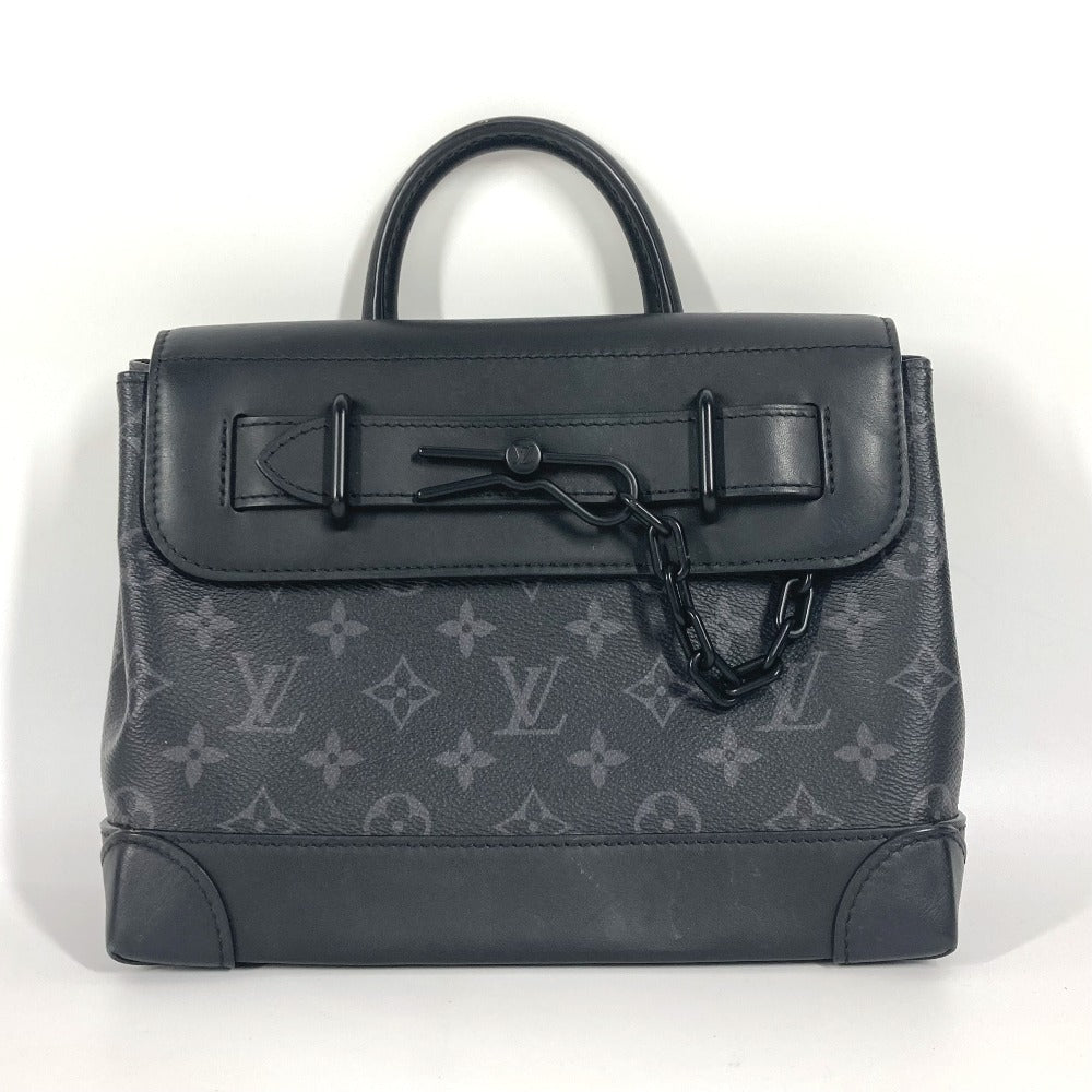 LOUIS VUITTON Handbag M46953 Monogram Eclipse Canvas black Monogram Eclipse Steamer PM unisex(Unisex)