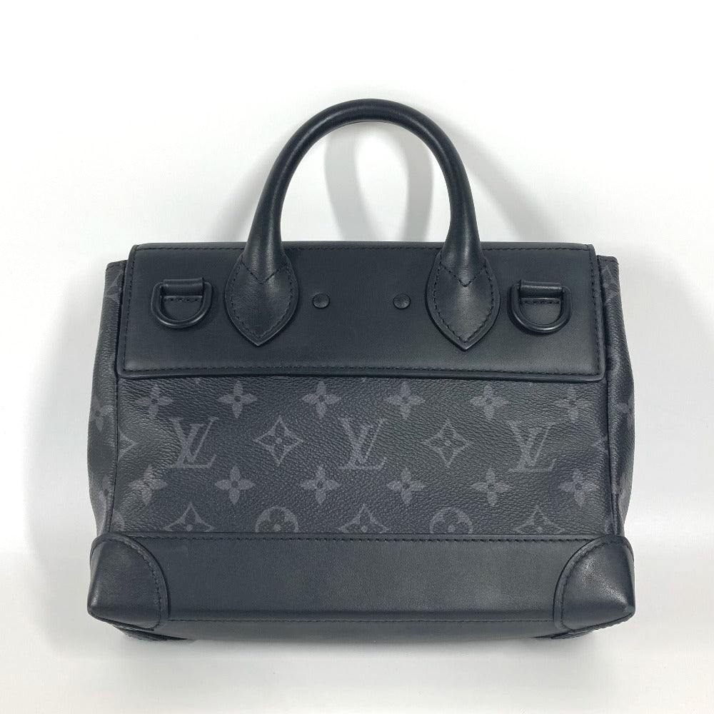 LOUIS VUITTON Handbag M46953 Monogram Eclipse Canvas black Monogram Eclipse Steamer PM unisex(Unisex)