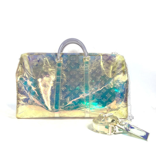 LOUIS VUITTON Boston Duffel bag M53271 , Monogram Prism clear Monogram prism Keepall ・bandouliere50