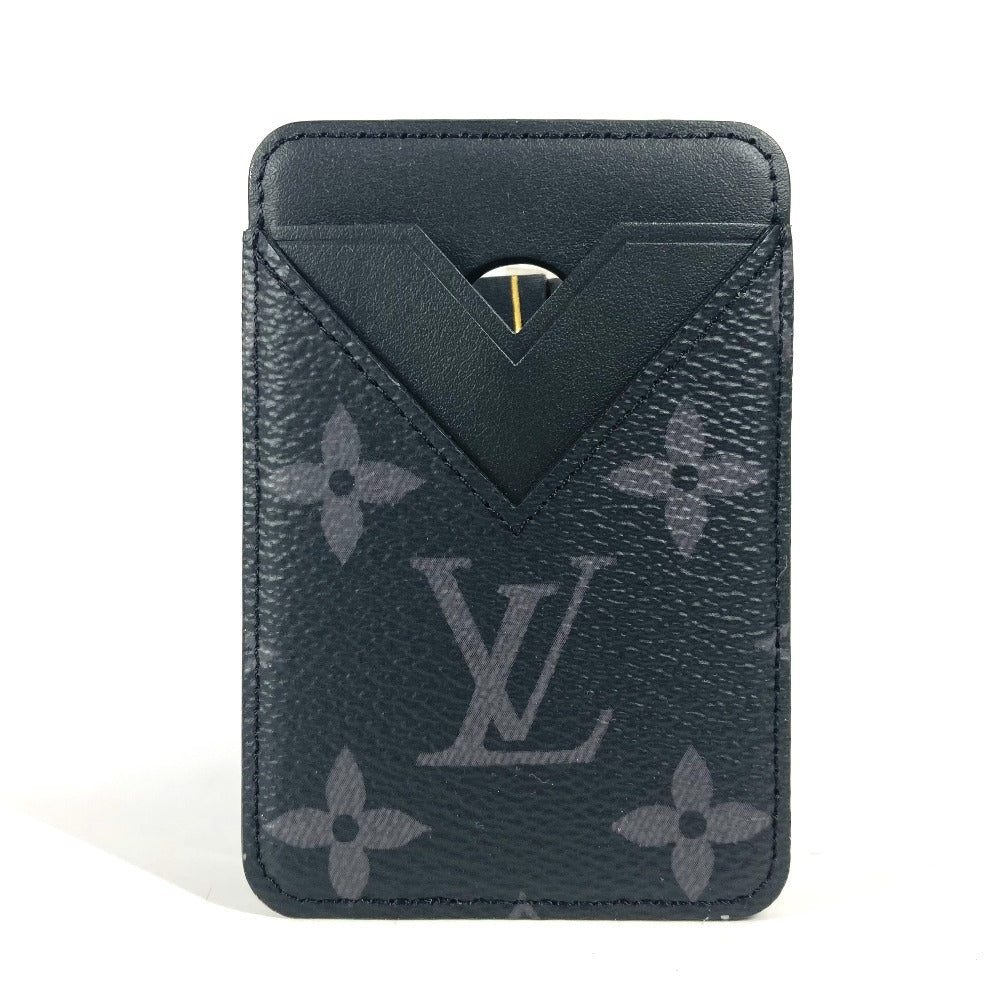 LOUIS VUITTON Card Case M12602 Monogram Eclipse Canvas black Monogram Eclipse Porto Cult Magnet unisex(Unisex)