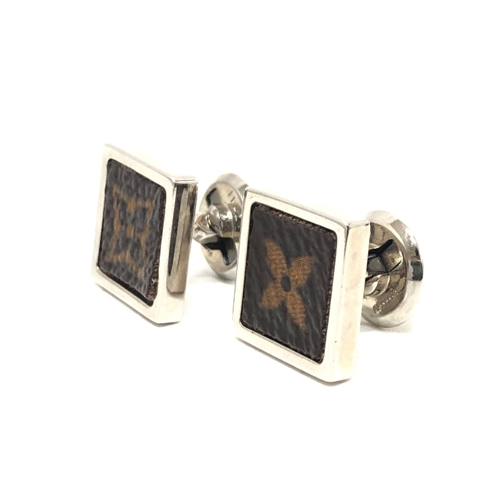 LOUIS VUITTON cuffs M00043 metal Brown Monogram Cufflinks Monogram Square