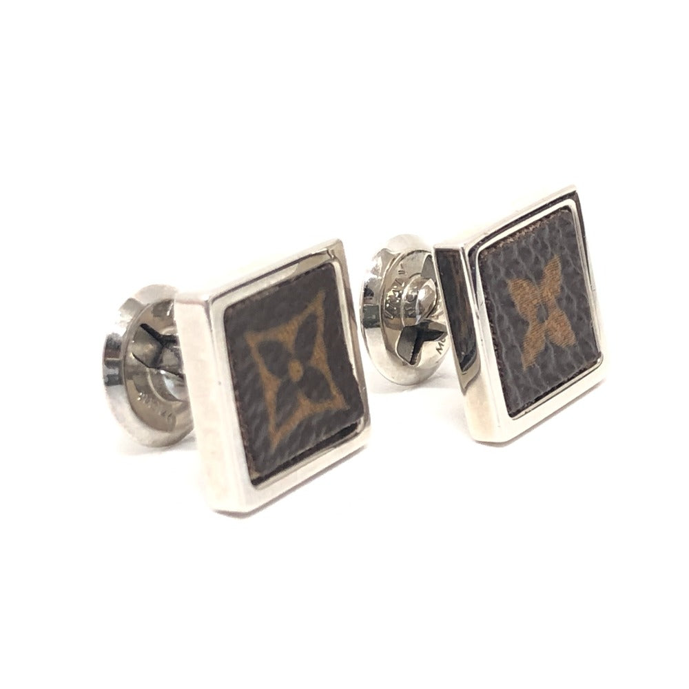 LOUIS VUITTON cuffs M00043 metal Brown Monogram Cufflinks Monogram Square