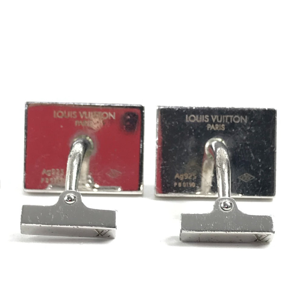 LOUIS VUITTON cuffs AG925 blue Train Pattern Bouton de Manchette Cufflinks