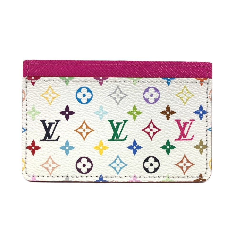 LOUIS VUITTON Card Case M13403 Monogram multicolor canvas white Monogram Multicolor Takashi Murakami Porto cult · Simple