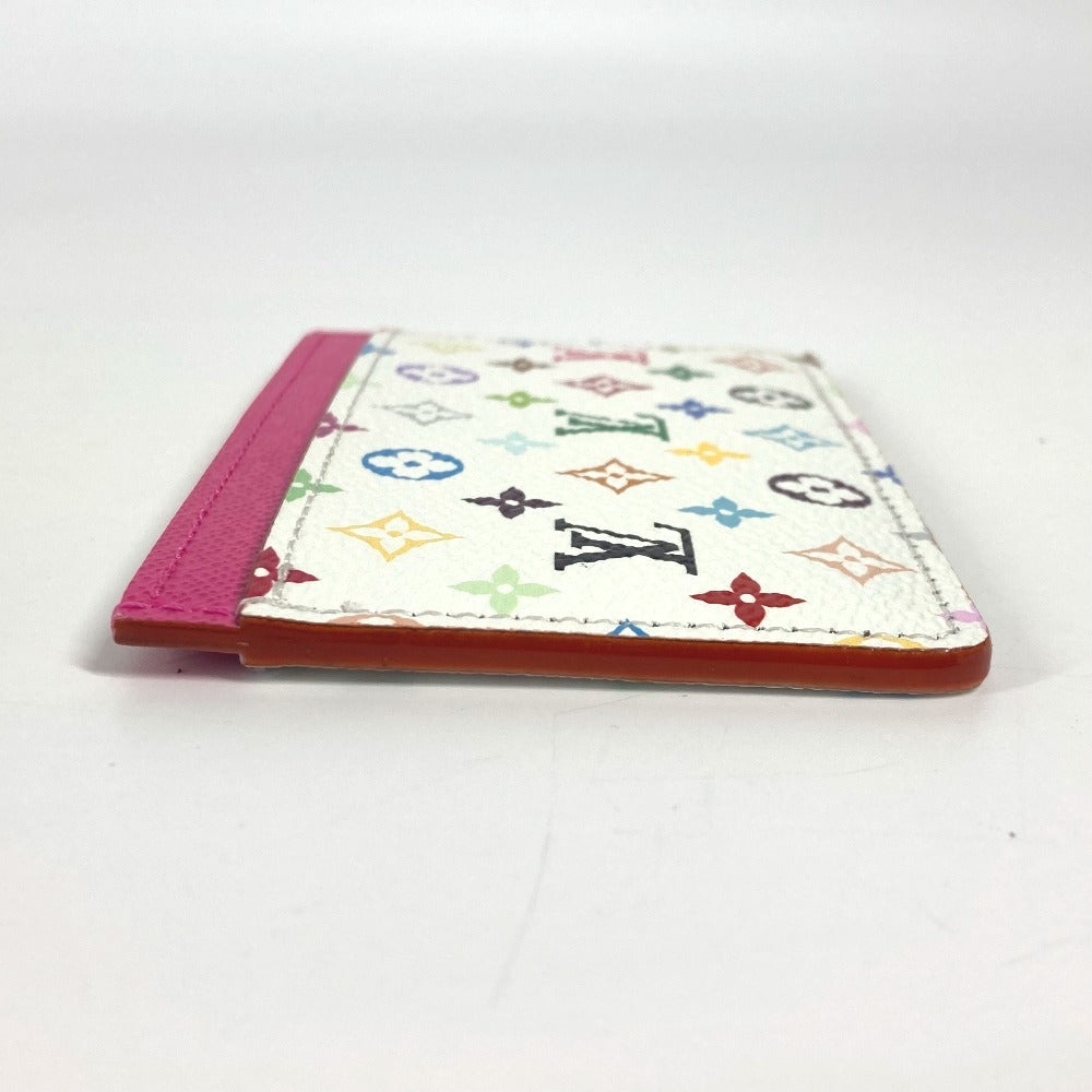LOUIS VUITTON Card Case M13403 Monogram multicolor canvas white Monogram Multicolor Takashi Murakami Porto cult · Simple
