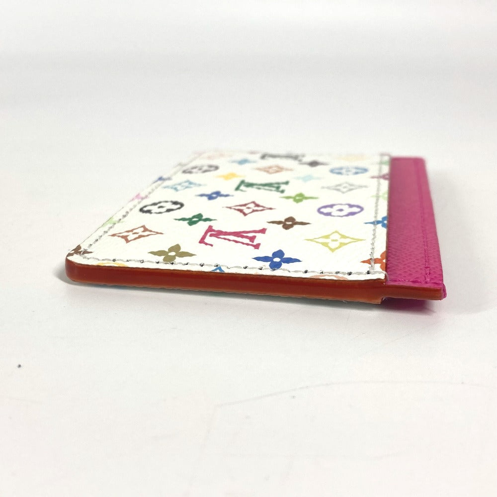 LOUIS VUITTON Card Case M13403 Monogram multicolor canvas white Monogram Multicolor Takashi Murakami Porto cult · Simple