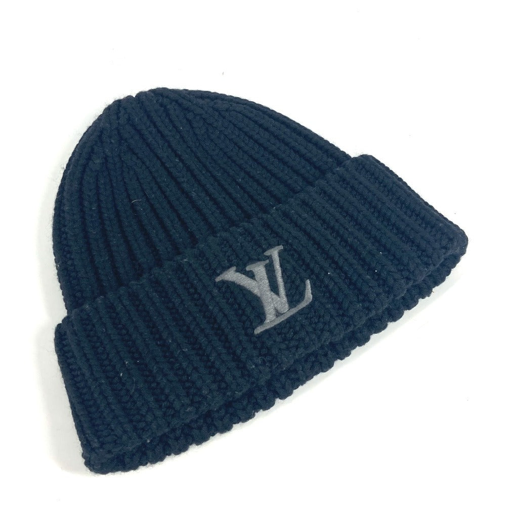LOUIS VUITTON Knit hat M77277 wool black Beanie Only LV