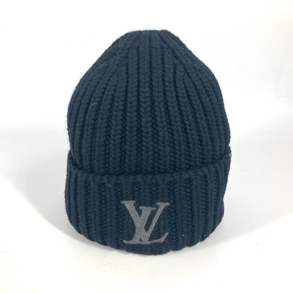 LOUIS VUITTON Knit hat M77277 wool black Beanie Only LV