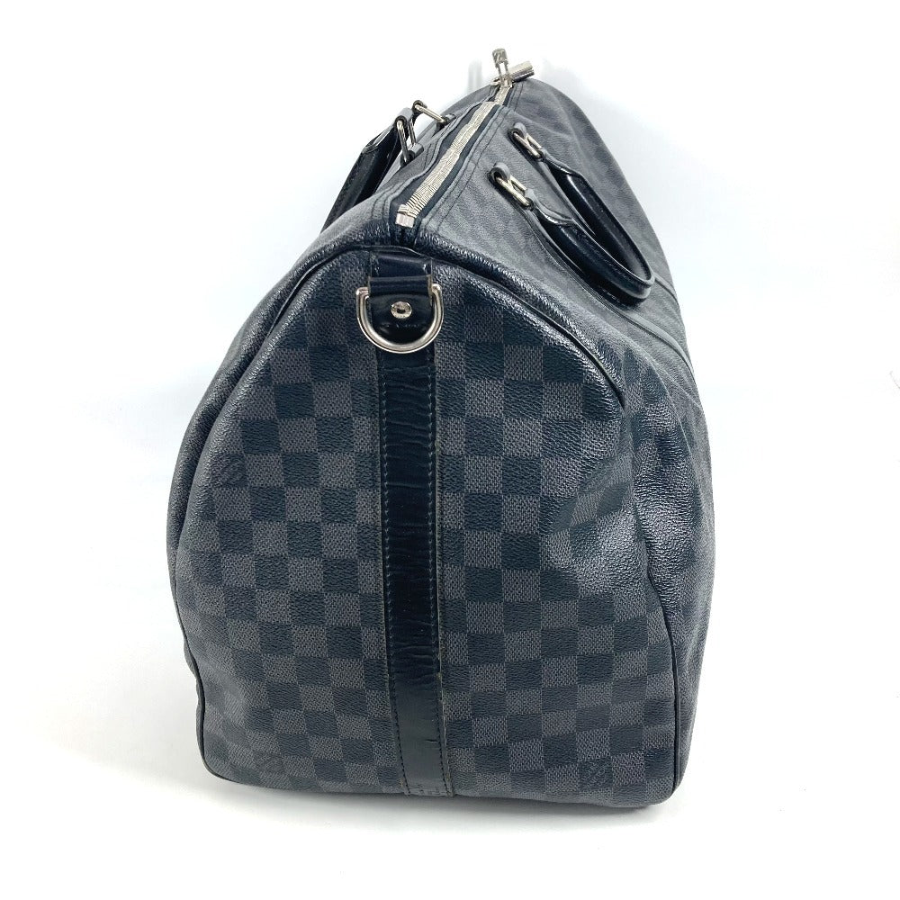 LOUIS VUITTON Boston Duffel bag N41413 Damier Grafitto Canvas black Damier Grafitte Keepall bandouliere55