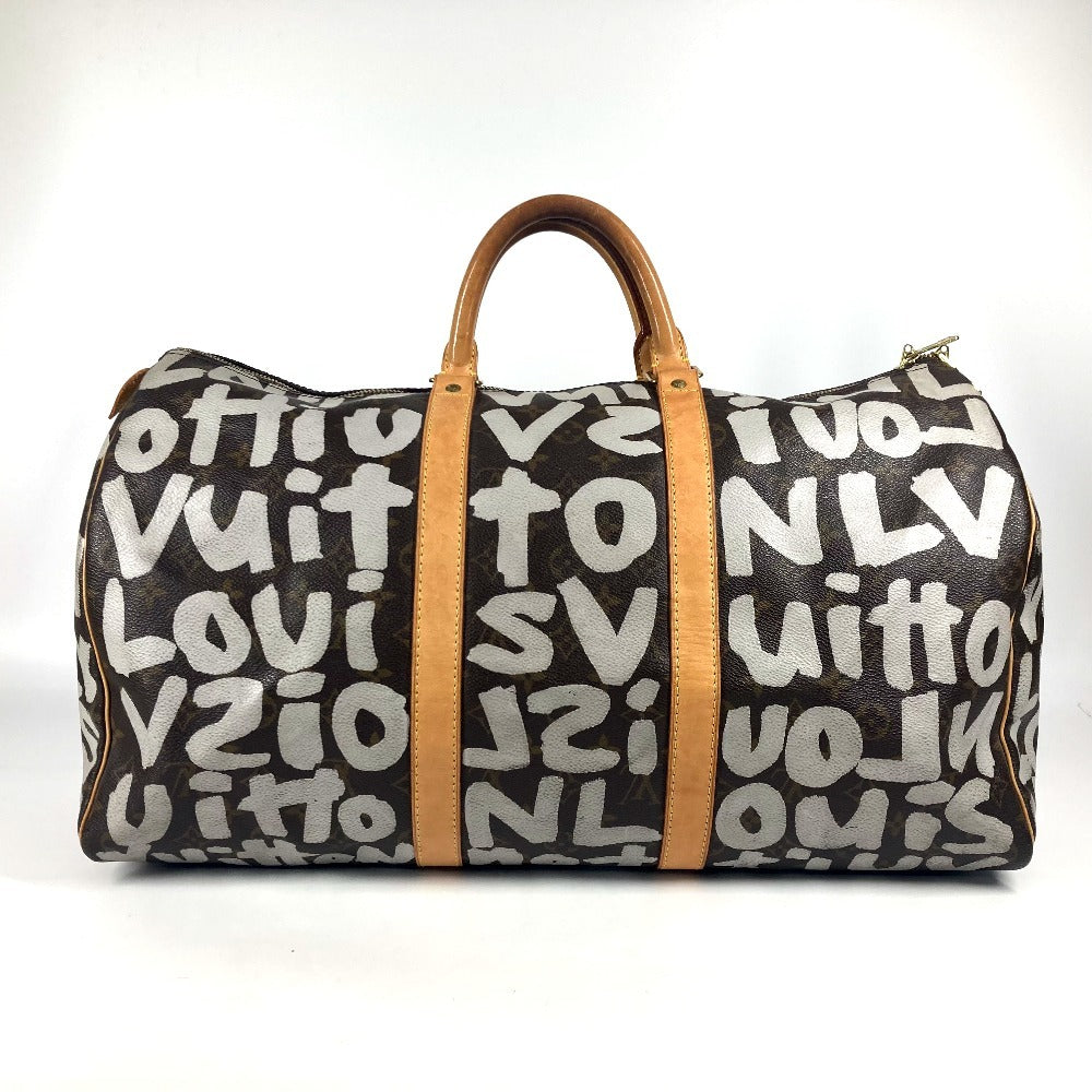 LOUIS VUITTON Boston Duffel bag M92197 MonogramGraffitiCanvas Brown Monogram graffiti Keepall 50