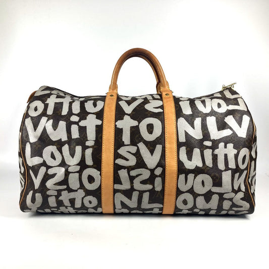 LOUIS VUITTON Boston Duffel bag M92197 MonogramGraffitiCanvas Brown Monogram graffiti Keepall 50