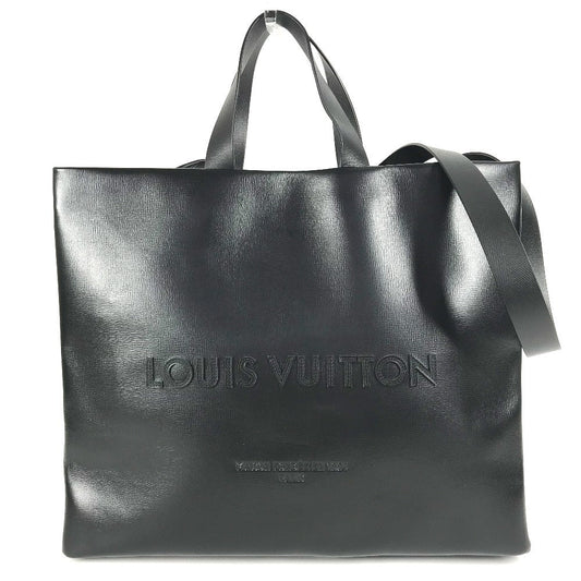 LOUIS VUITTON Tote Bag M13979 , Cowhide leather black LV Packaging Shopper Tote MM