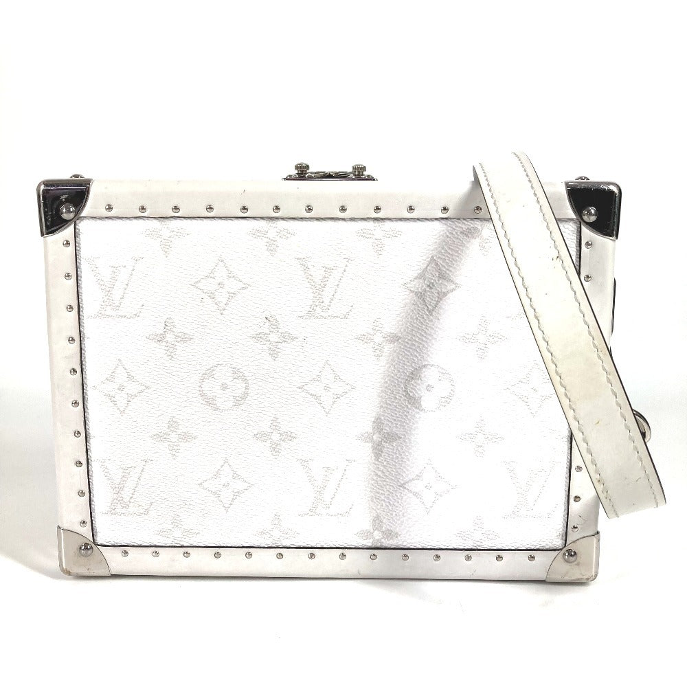 LOUIS VUITTON Shoulder Bag M11049 Monogram canvas, leather white Taigalama clutch box
