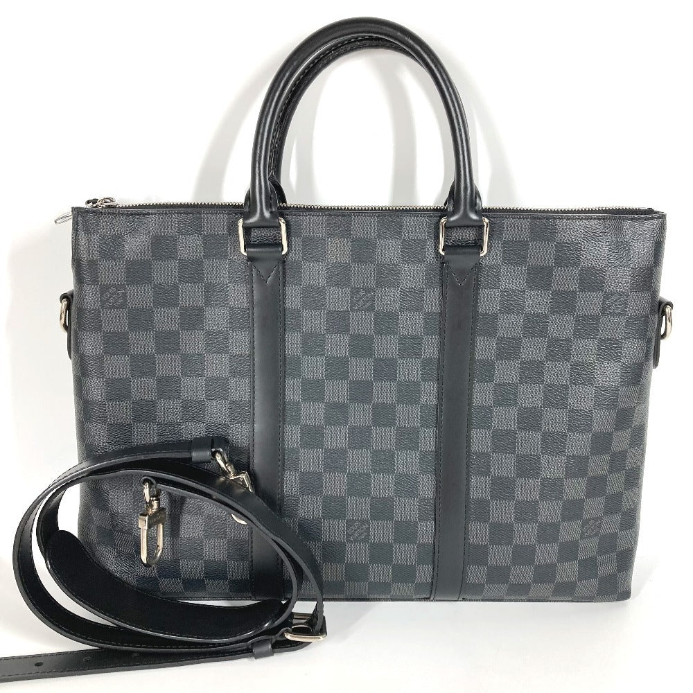 LOUIS VUITTON Business bag N40024 Damier Grafitto Canvas black Damier Grafitte Anton Briefcase