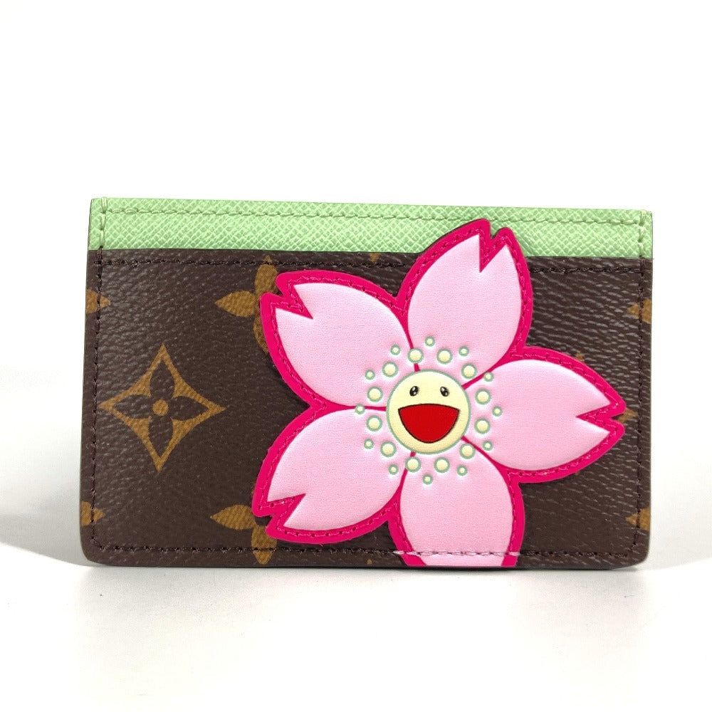 LOUIS VUITTON Card Case M13429 Monogram canvas Brown Takashi Murakami LVxTM Card Case Porto Carte Simple