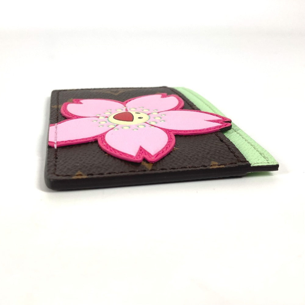 LOUIS VUITTON Card Case M13429 Monogram canvas Brown Takashi Murakami LVxTM Card Case Porto Carte Simple
