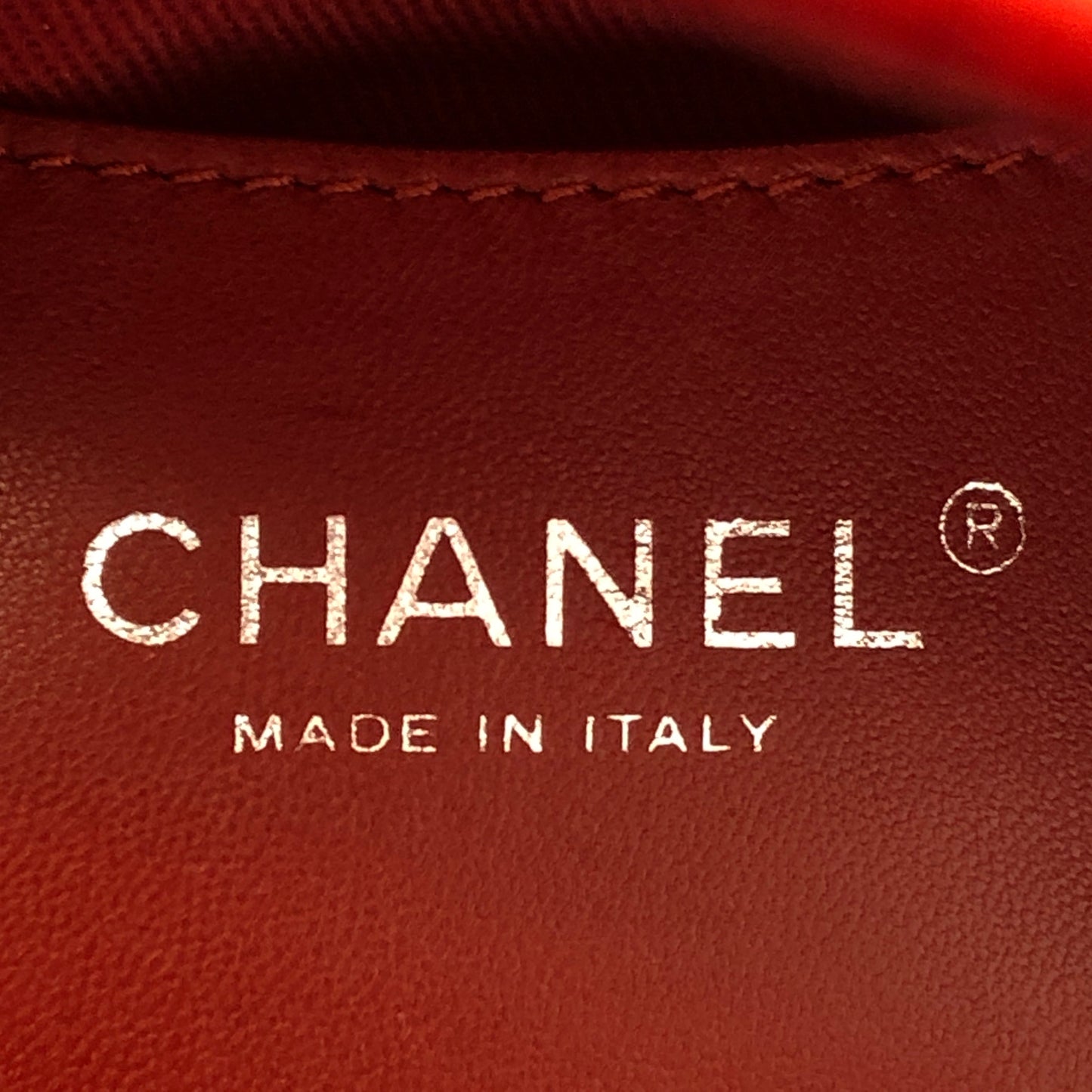 Chanel Just Mademoiselle Quilted Patent Leather Bowling Shoulder Bag Cherry Red