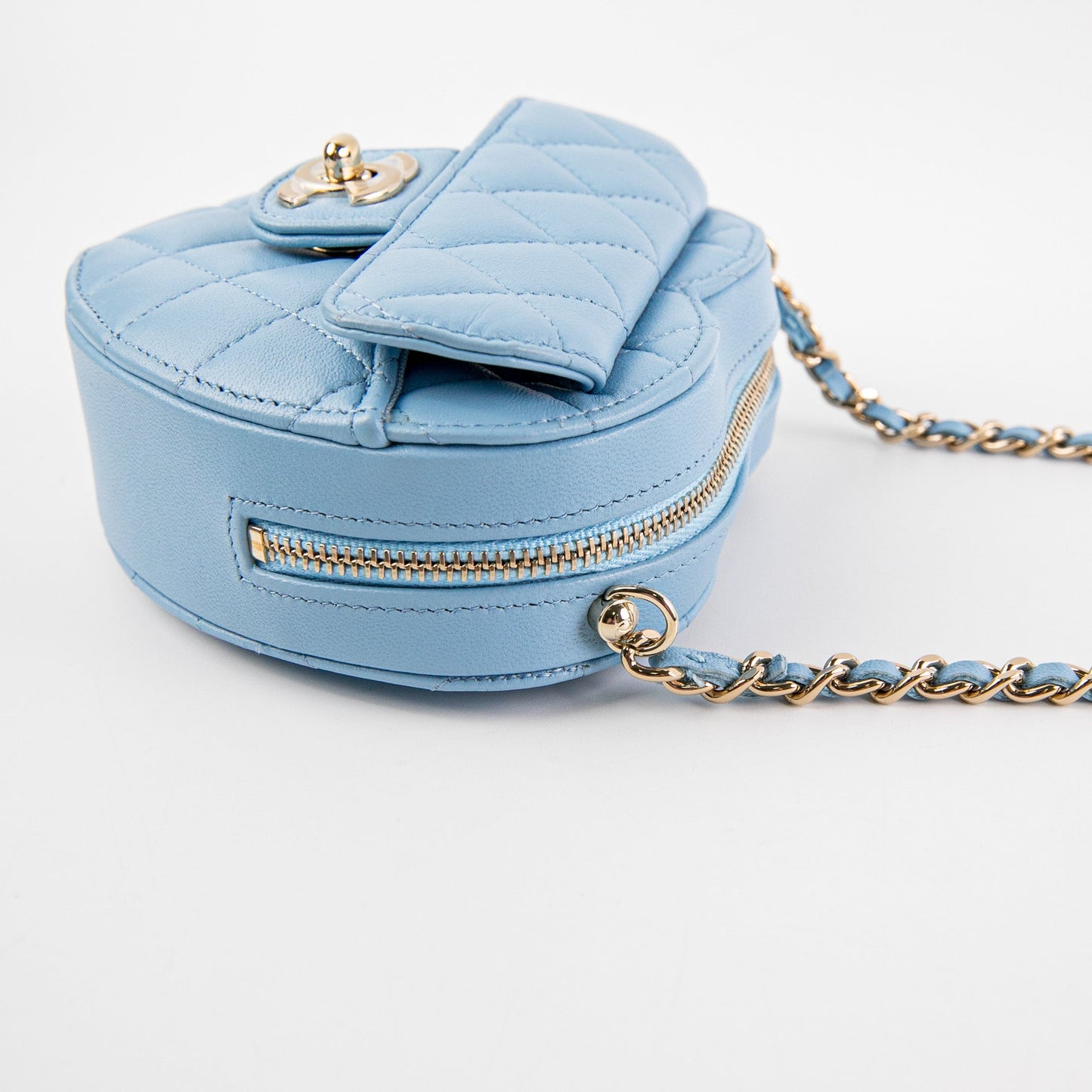 Chanel Heart Bag Mini Blue