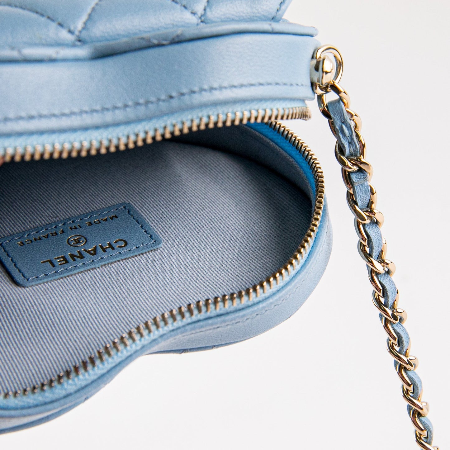 Chanel Heart Bag Mini Blue