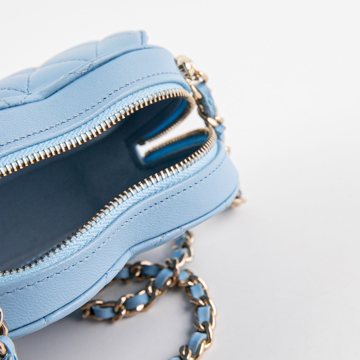 Chanel Heart Bag Mini Blue