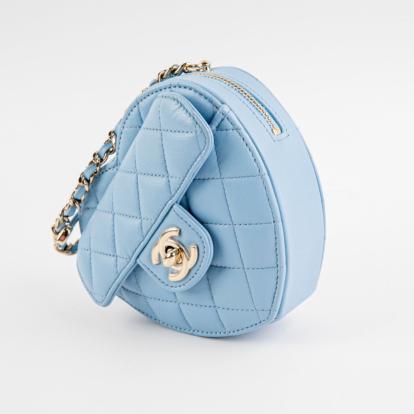 Chanel Heart Bag Mini Blue