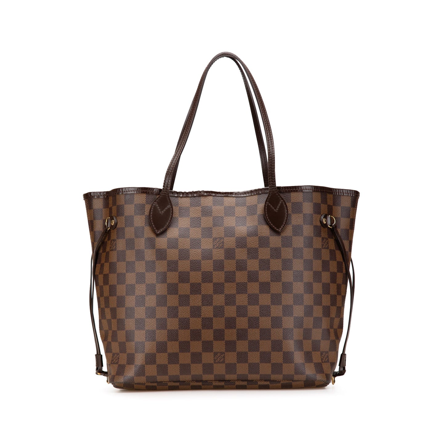 Brown Louis Vuitton Damier Ebene Neverfull MM Tote Bag