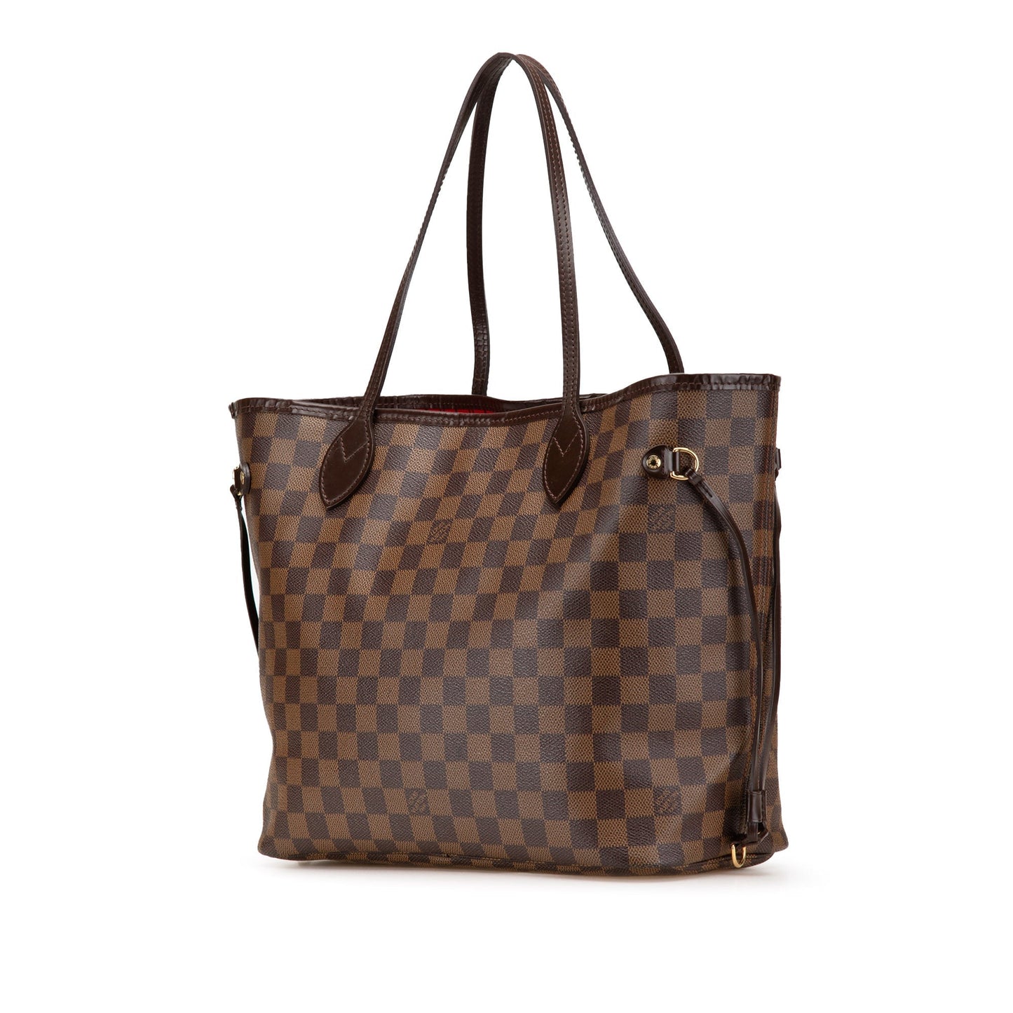 Brown Louis Vuitton Damier Ebene Neverfull MM Tote Bag