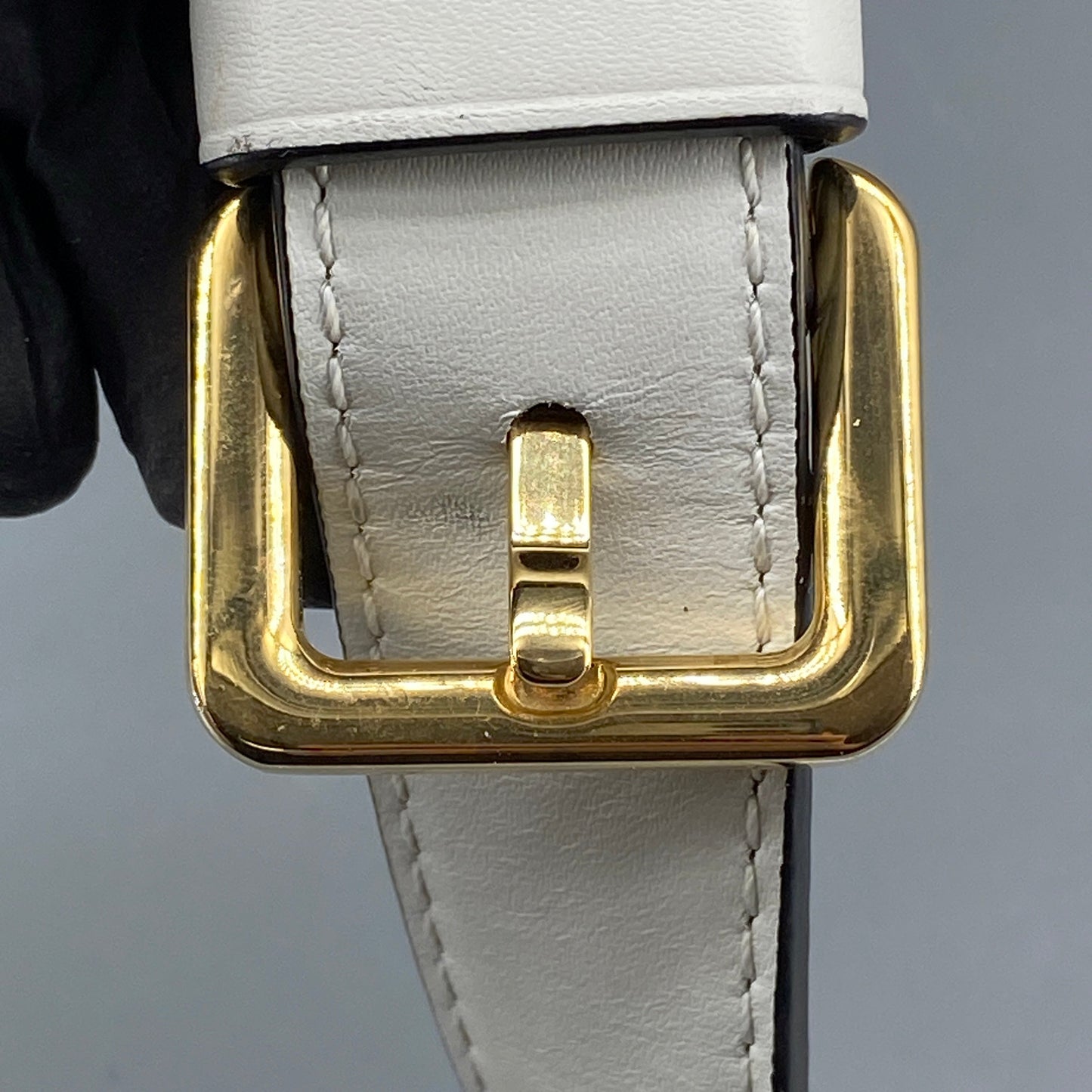 Loewe Gate Mini White Smooth Calfskin Belt Bag