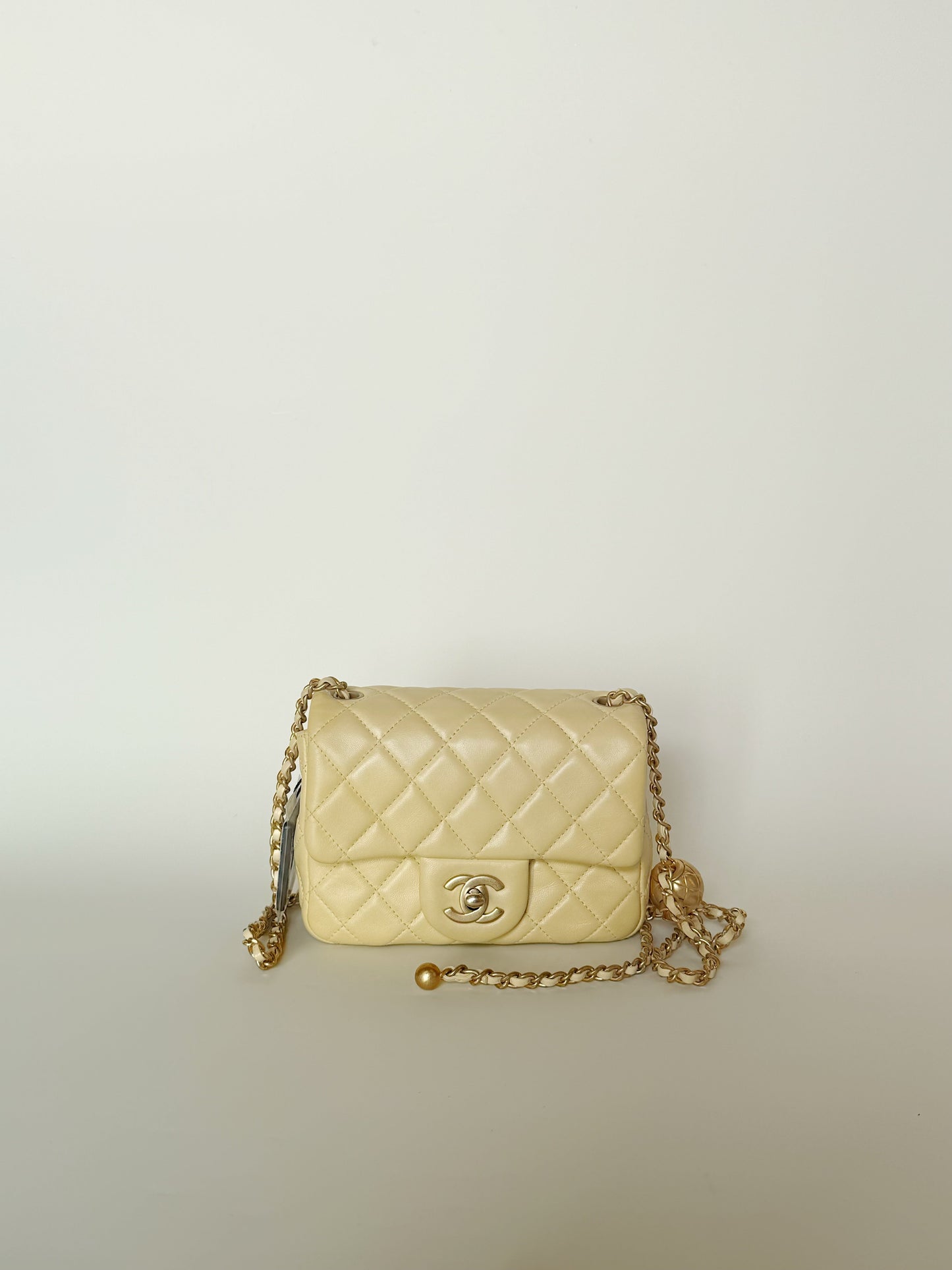 Chanel Mini Pearl Crush Square Flap Bag Lambskin