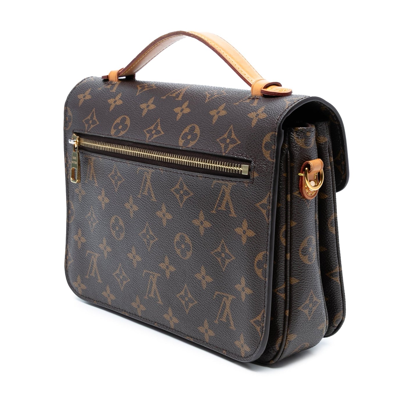 Brown Louis Vuitton Monogram Pochette Metis Satchel