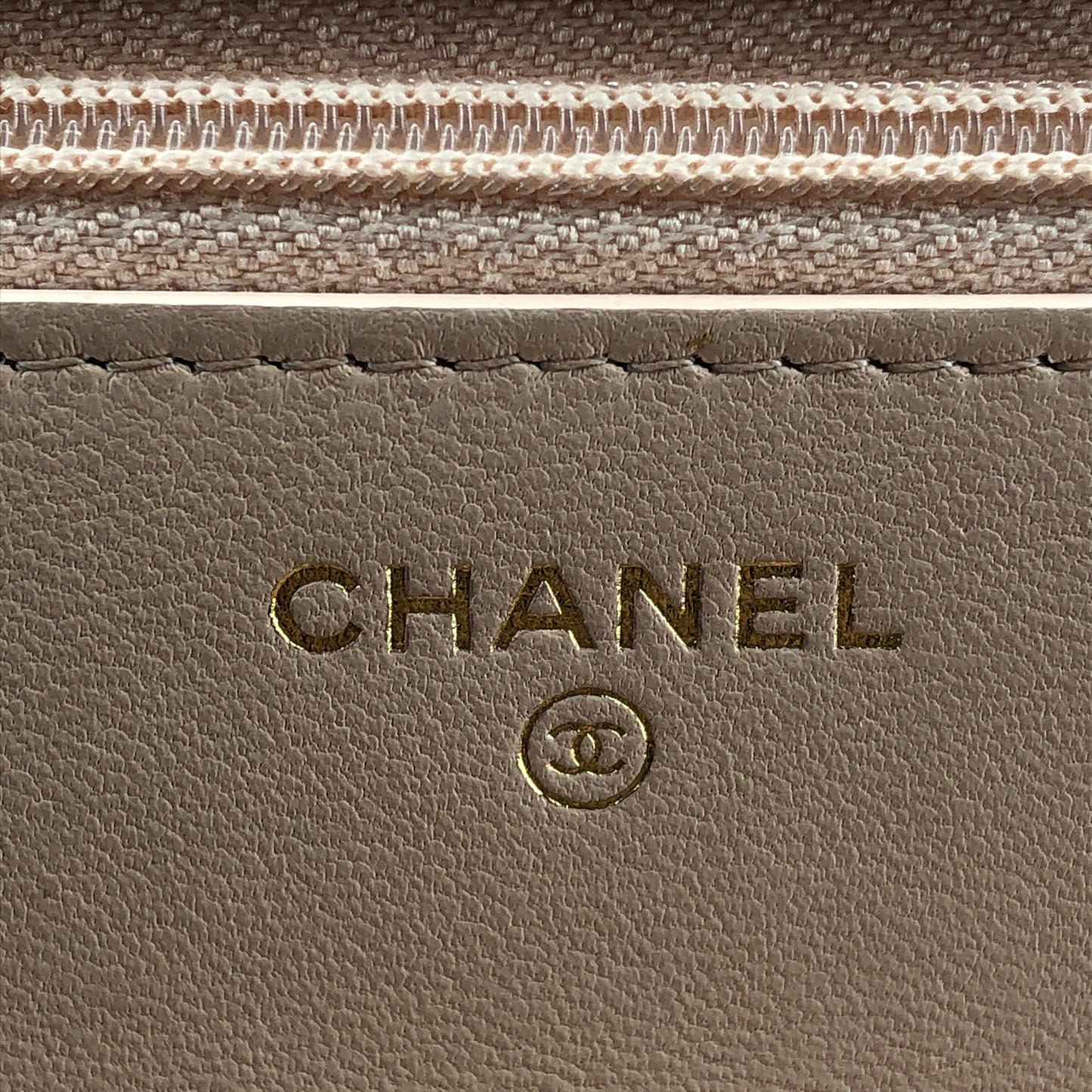 Chanel Nude Lambskin Quilted CC Camellia Crush Wallet on Chain WOC