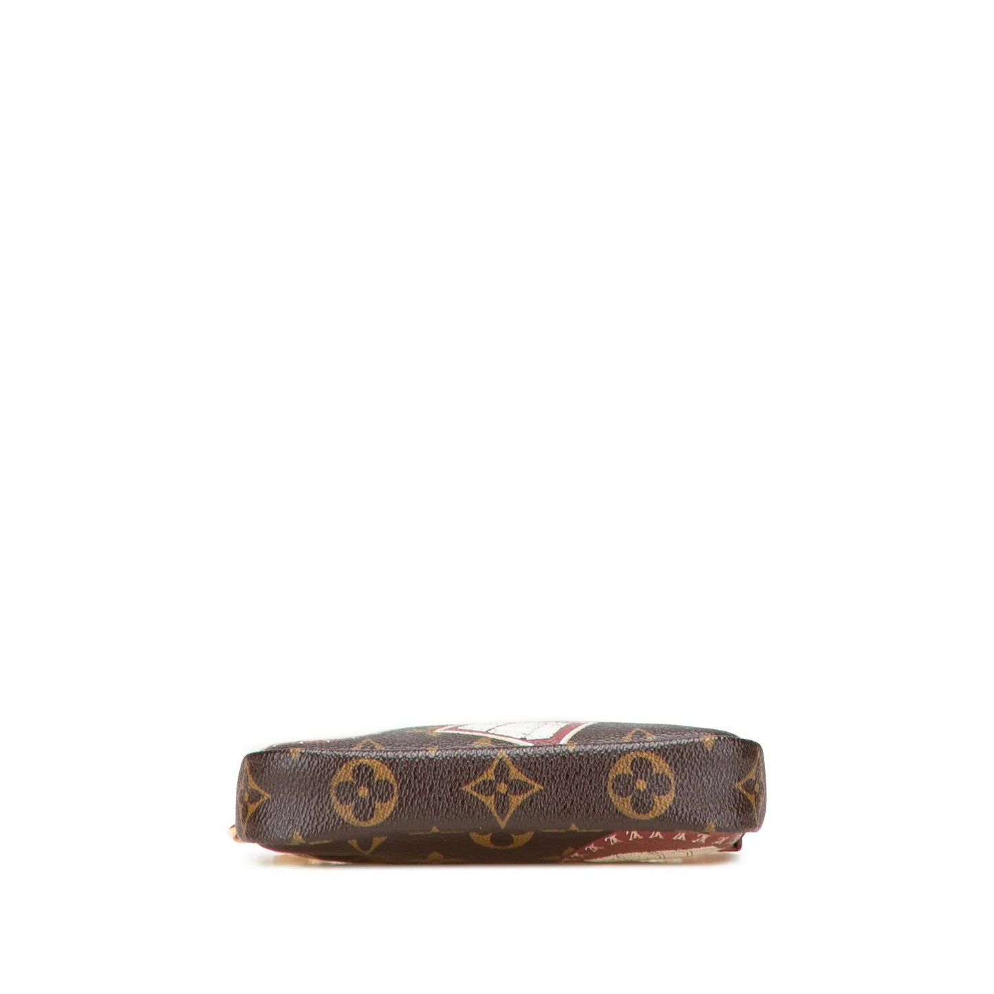 Brown Louis Vuitton Monogram Patch Mini Pochette Accessoires Handbag