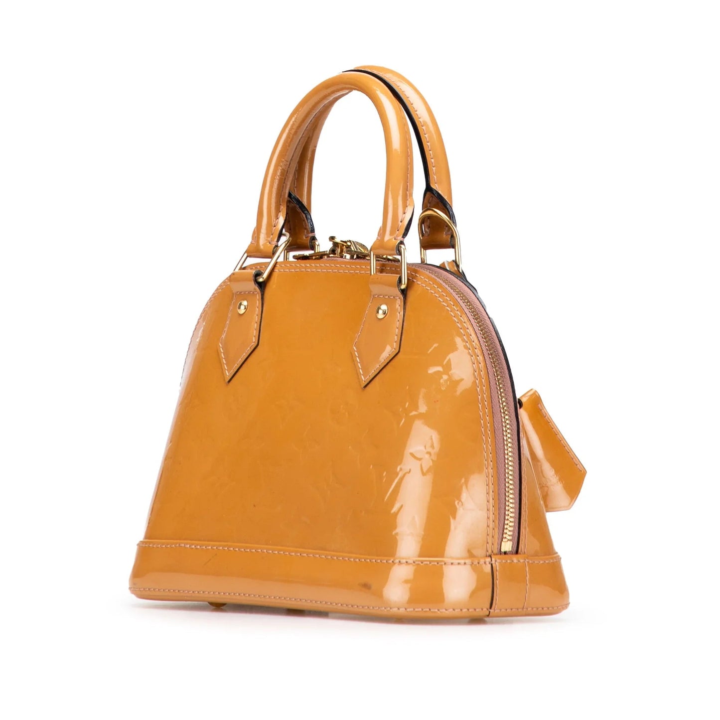 Brown Louis Vuitton Monogram Vernis Alma BB Satchel