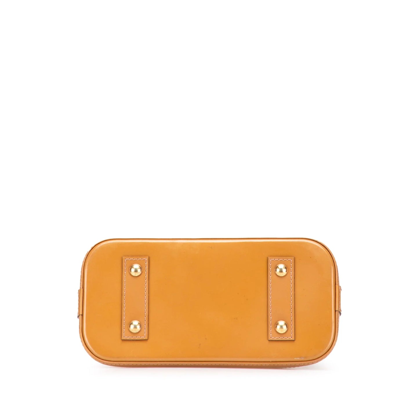 Brown Louis Vuitton Monogram Vernis Alma BB Satchel