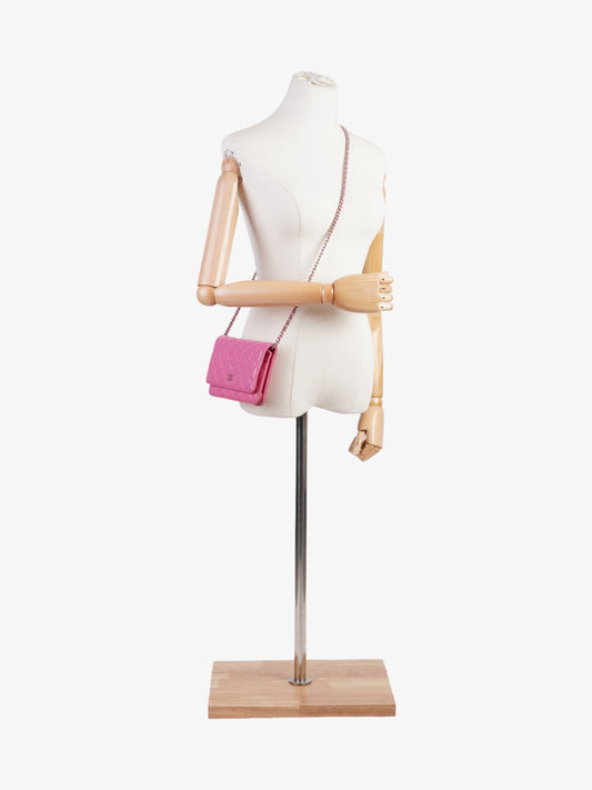 Chanel Wallet On Chain Pink Caviar Leather