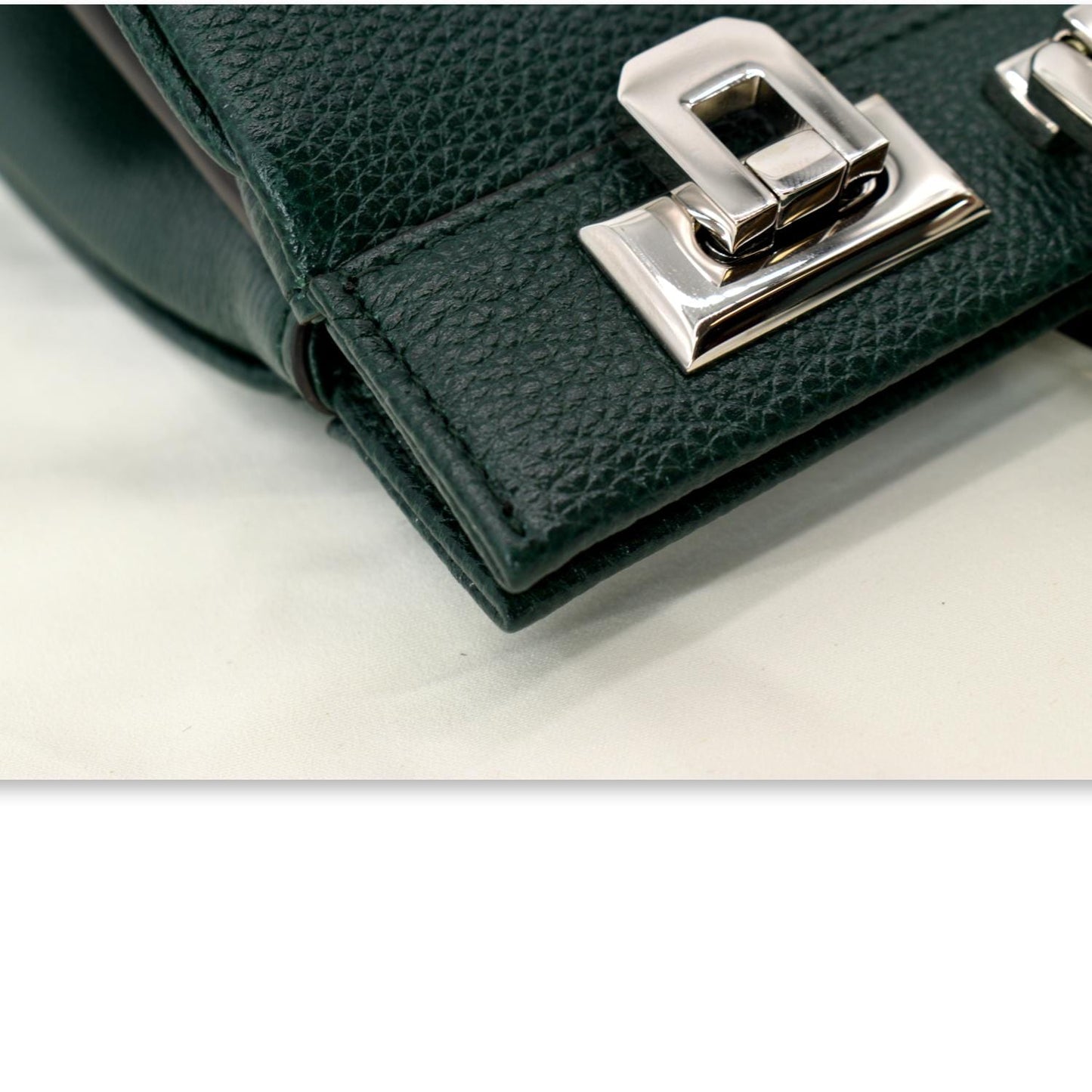 GUCCI Zumi Small Top Handle Leather Shoulder Bag Green 569712