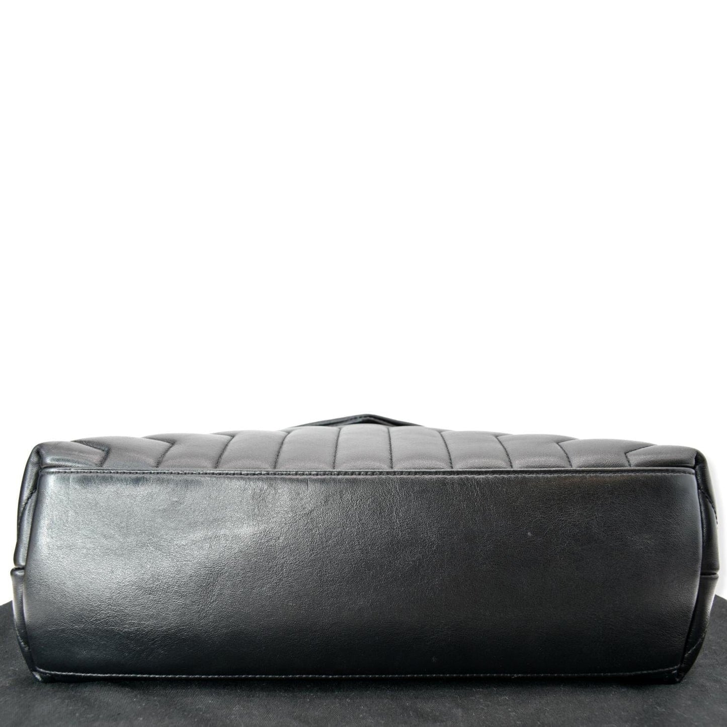 YVES SAINT LAURENT Medium Loulou Matelasse Leather Chain Shoulder Bag Black