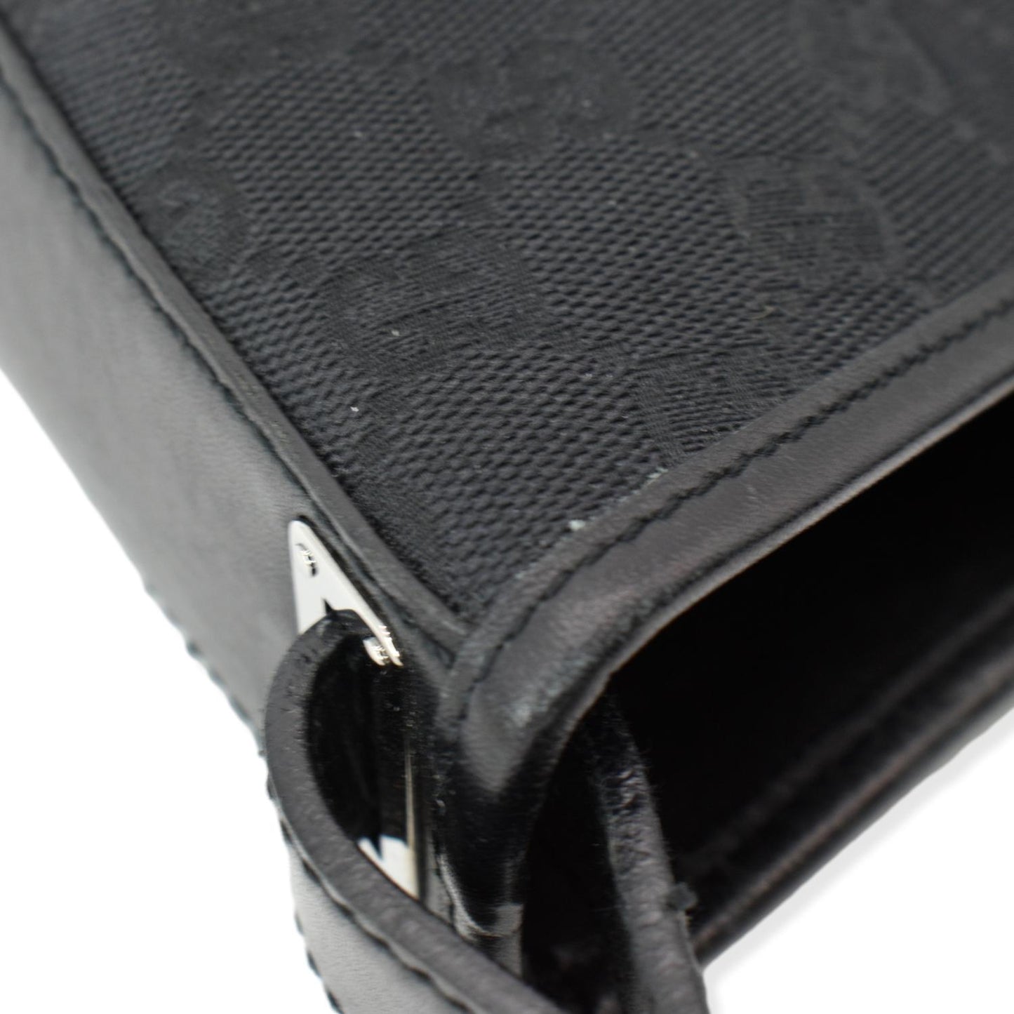 GUCCI GG Monogram Piston Tote Bag Black 110291
