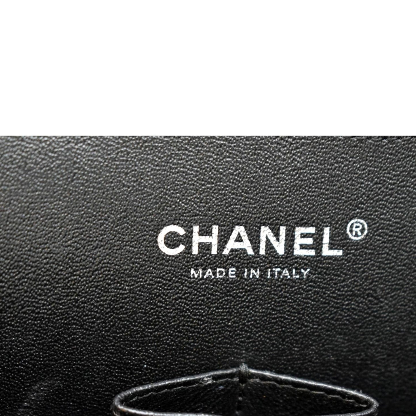 CHANEL Classic Double Flap Caviar Leather Shoulder Bag Black