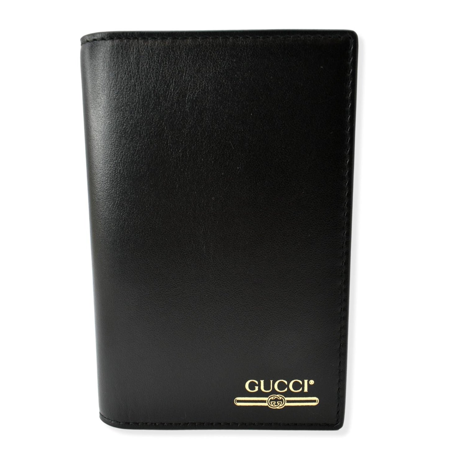 GUCCI Bi-Fold Leather Document Holder Black 547608