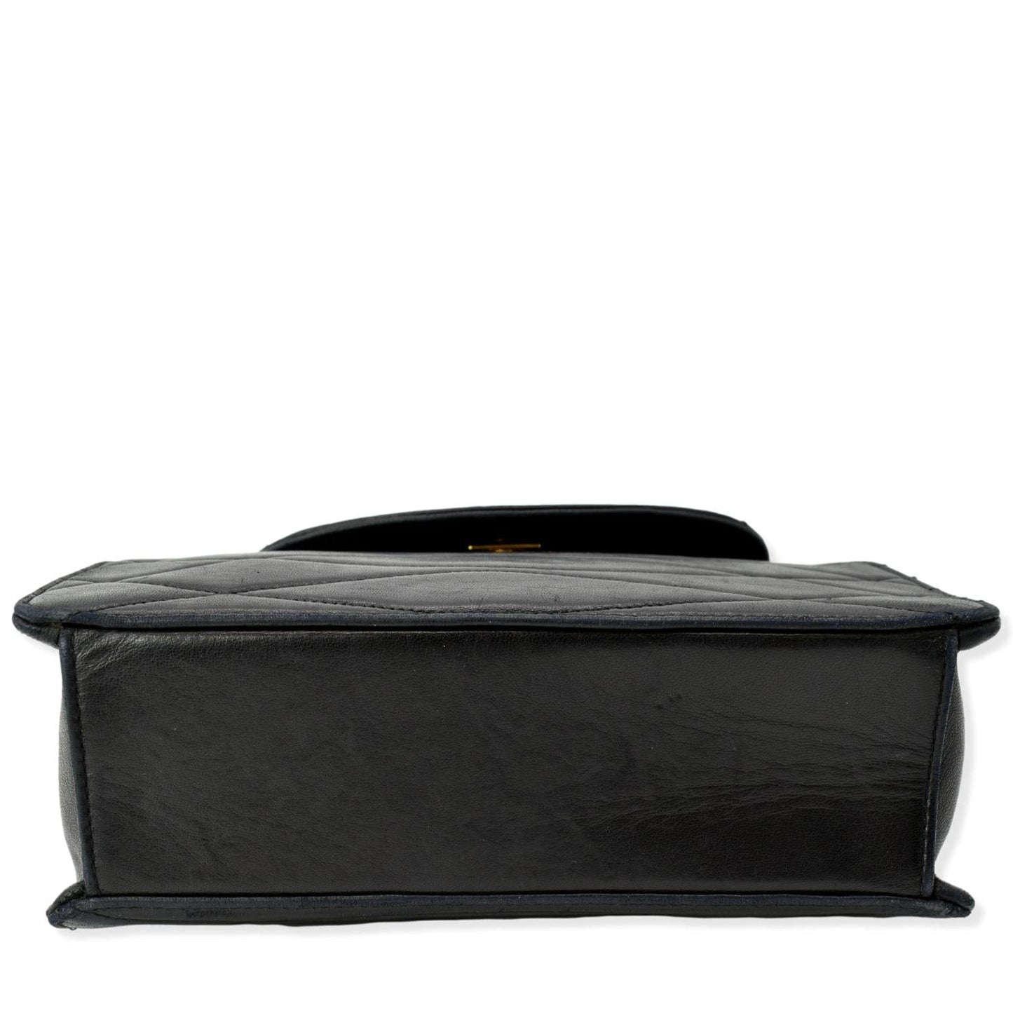 CHANEL Rare Wave GHW CC Flap  Lambskin Shoulder Bag Black