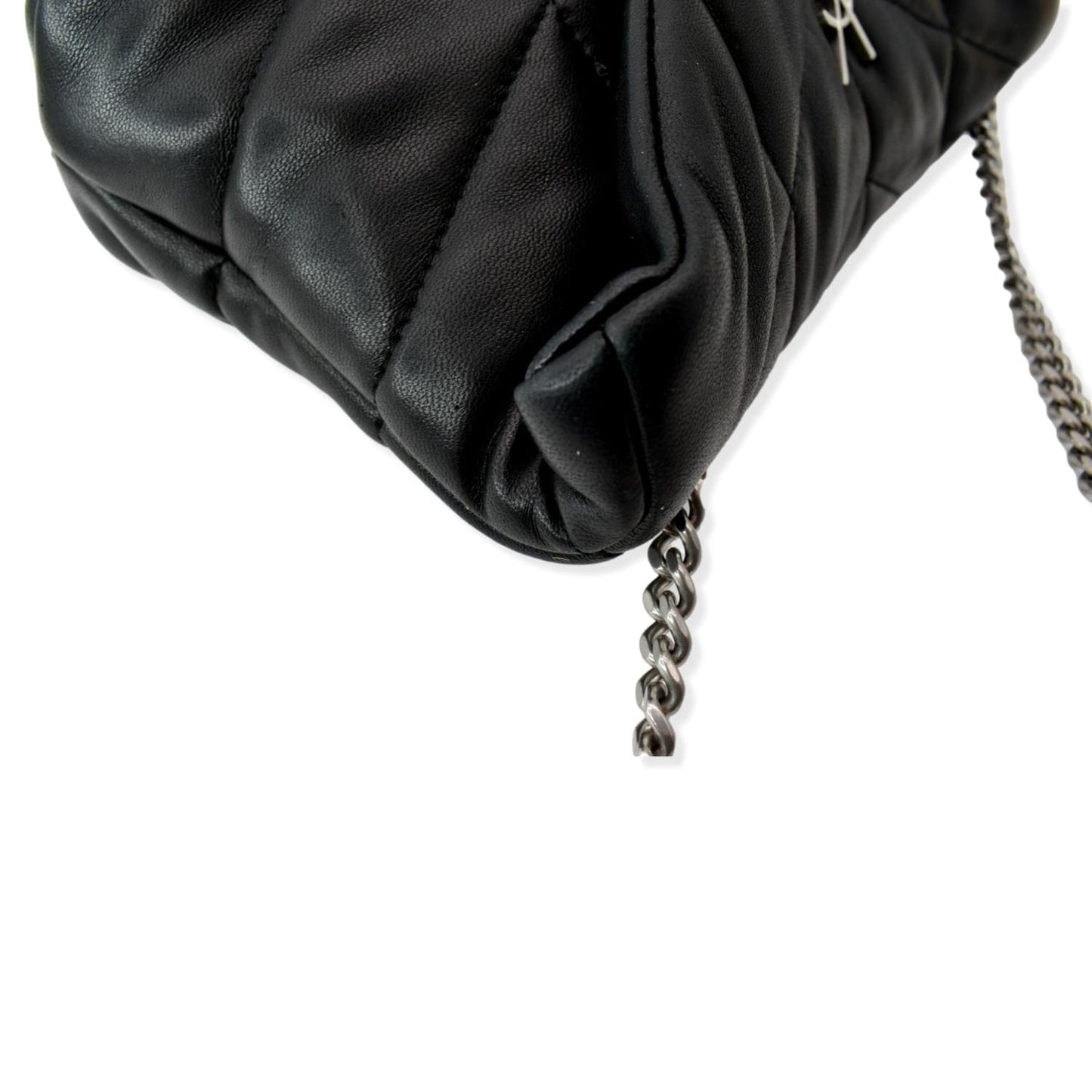 YVES SAINT LAURENT Mini Loulou Puffer Leather Crossbody Bag Black - Hot Deals