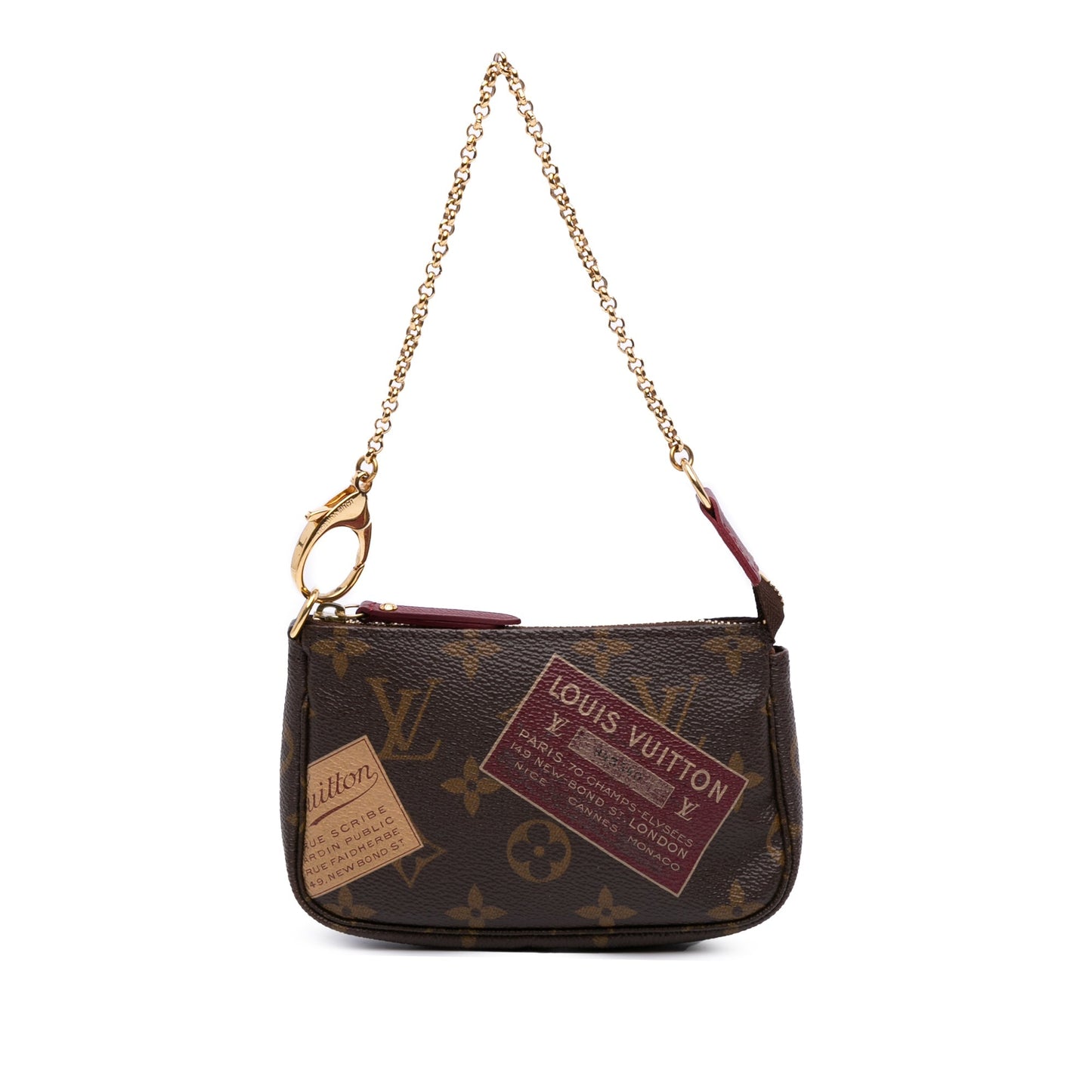 Brown Louis Vuitton Monogram Trunks & Bags Mini Pochette Accessoires Handbag