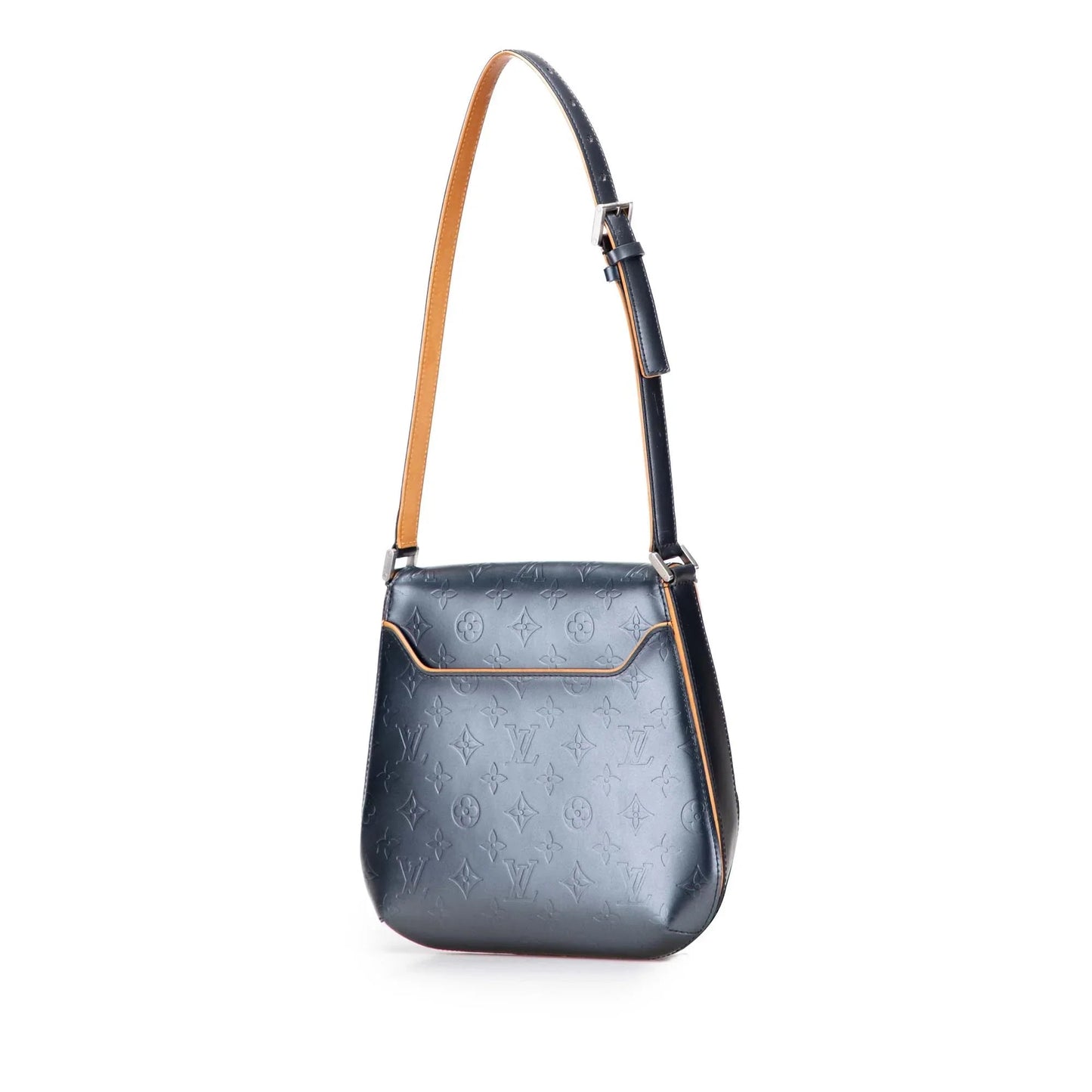 Blue Louis Vuitton Monogram Mat Webster Street Shoulder Bag