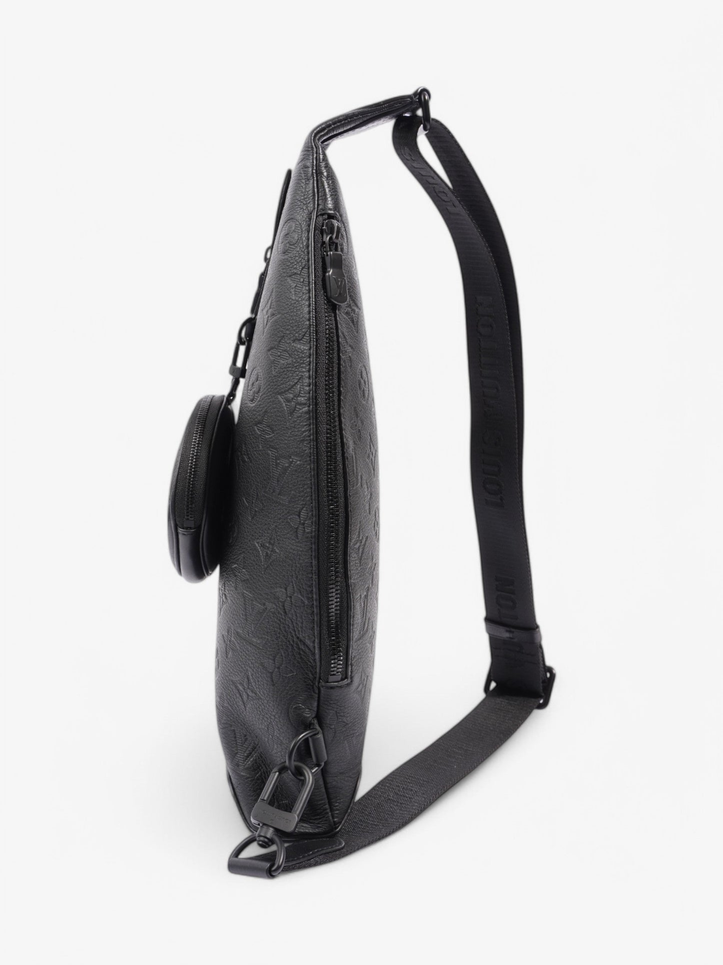Louis Vuitton Duo sling Black Embossed Leather