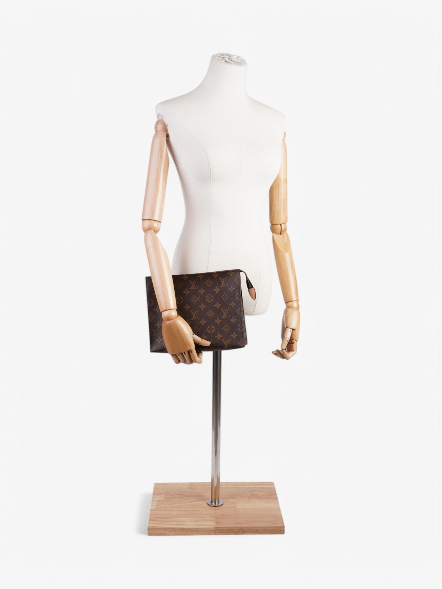 Louis Vuitton Toiletry Pouch  Monogram Coated Canvas 26
